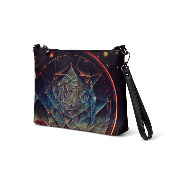 premium faux leather Cosmic Kaleidoscope Crossbody Bag product image (2)