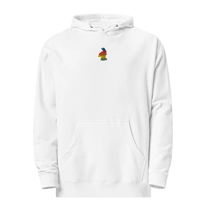 Rainbow Llama Hoodie - White product image (1)