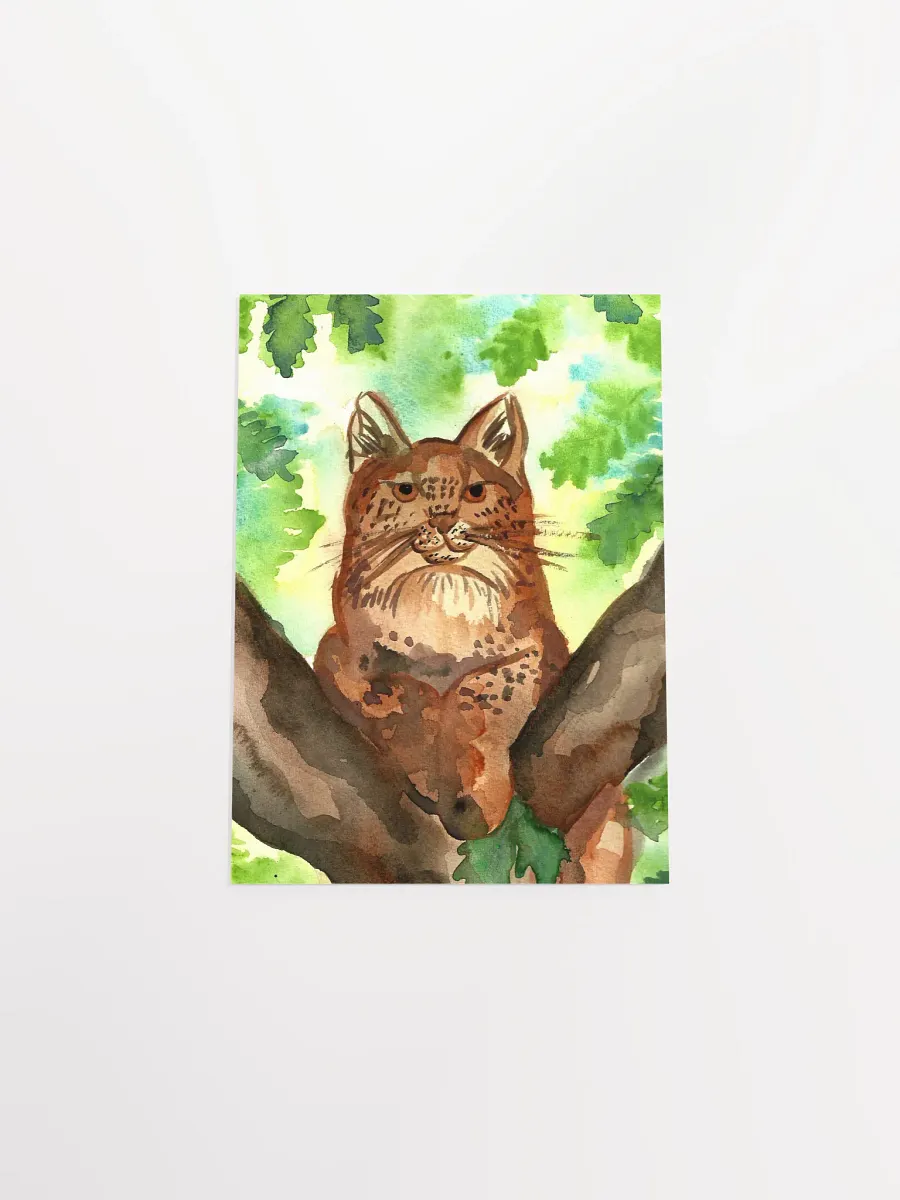 Lynx In A Tree Art Print product image (13)