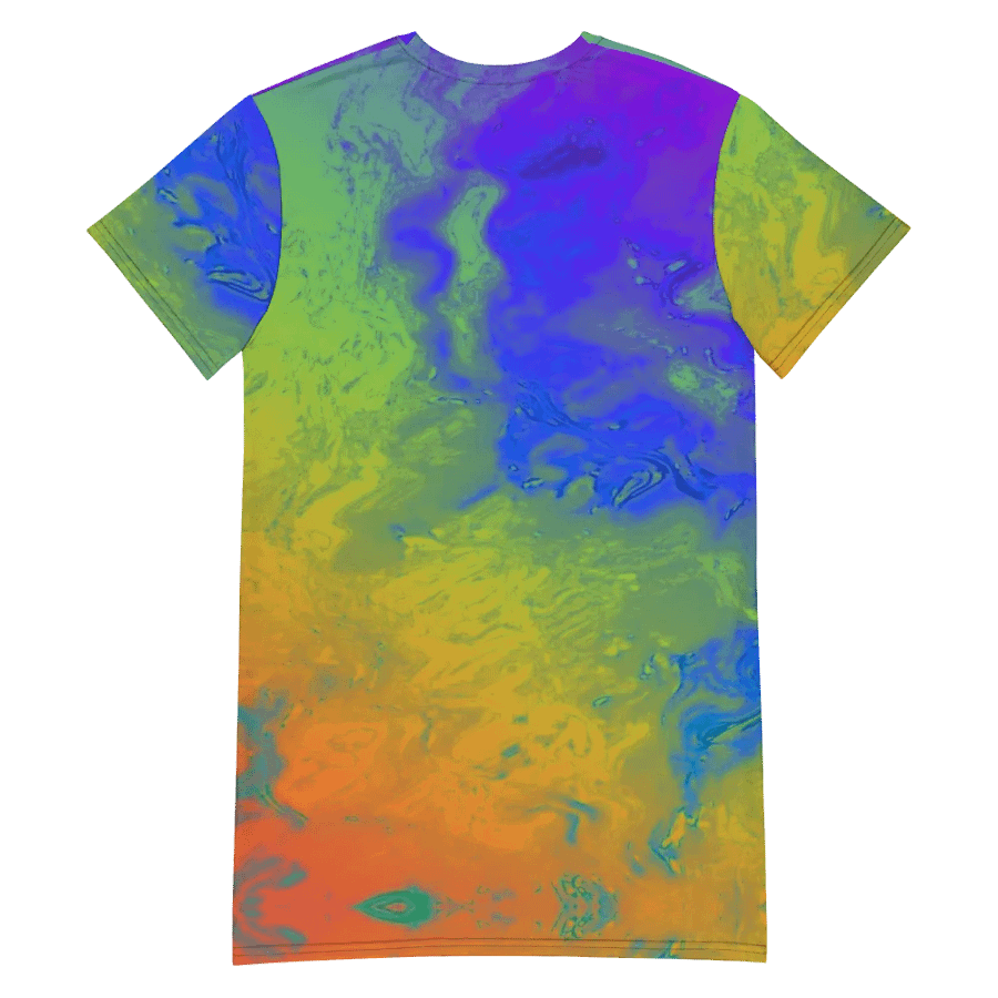 Rainbow Abstractions Ladies T Shirt Dress product image (10)