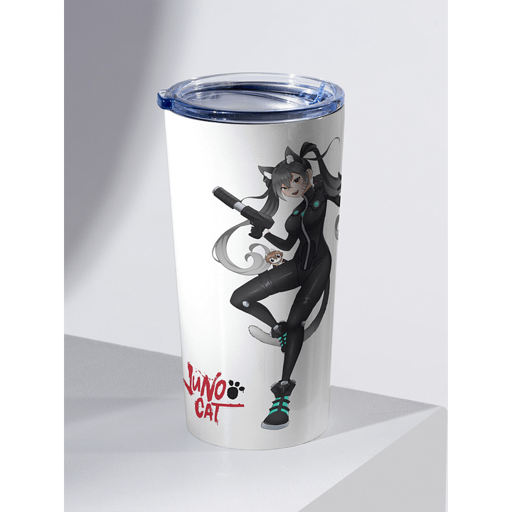 JUNOO CAT 20 OZ STAINLESS STEEL TUMBLER product image (1)