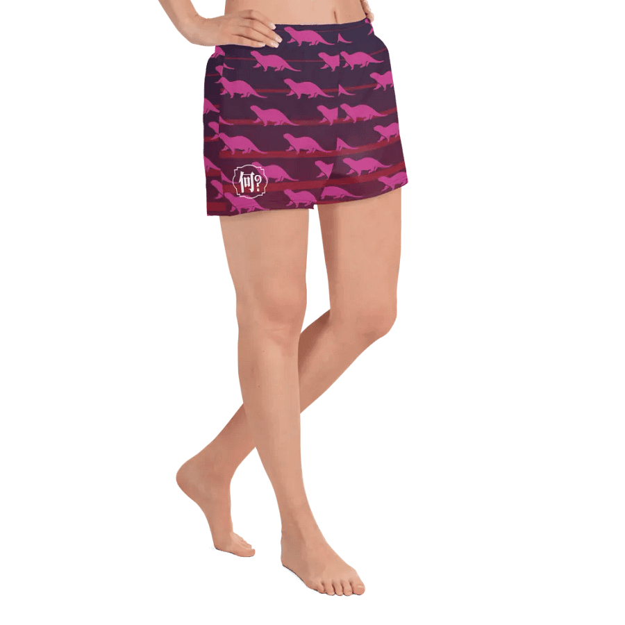 Otters on the Horizon Patterned Unisex Athletic Shorts product image (11)