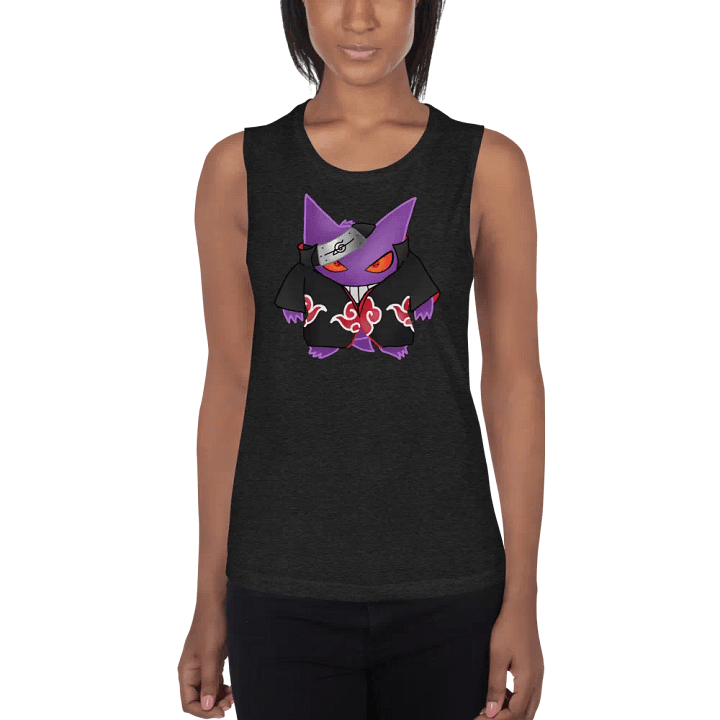 Gengar X Itachi Bella+Canvas Women's Flowy Muscle Tank product image (1)