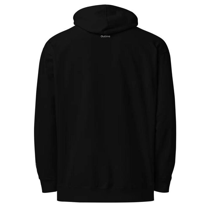 Outline Teddy Bear Embroidered Sleeve Hoodie product image (2)