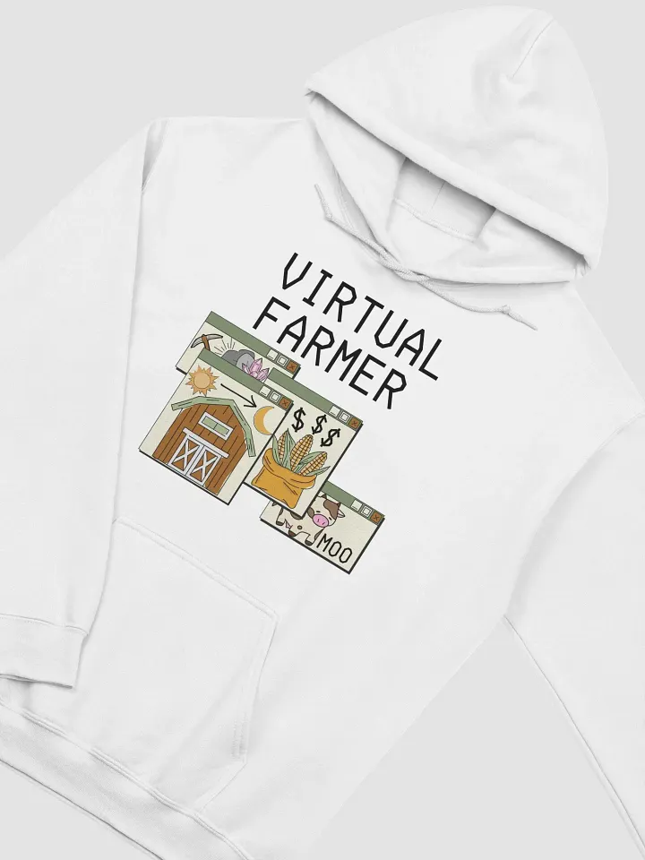 Virtual Farmer Hoodie - Black Text product image (100)