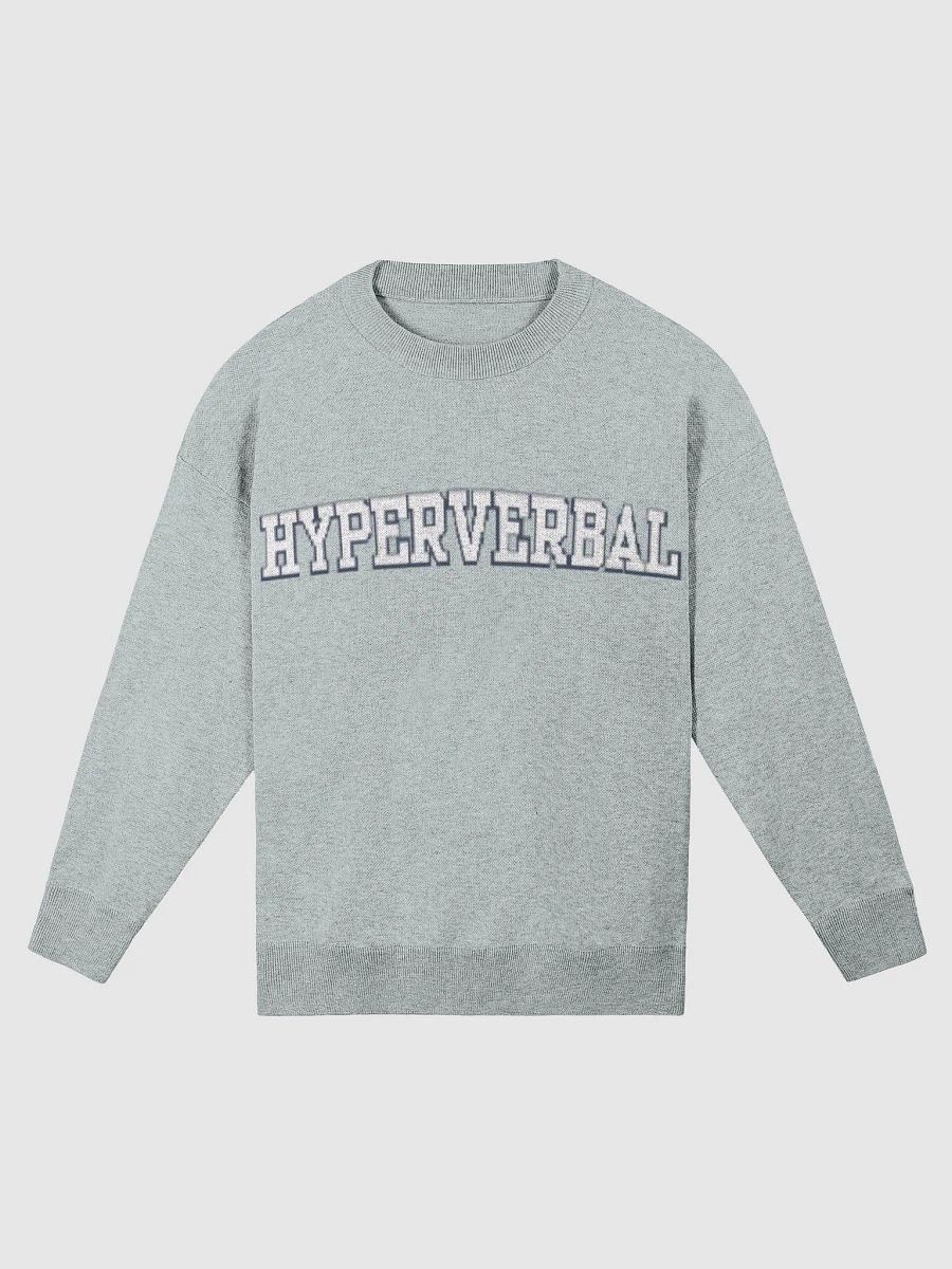 HYPERVERBAL (lg. design, light blue and navy) knitwear relaxed crewneck product image (1)
