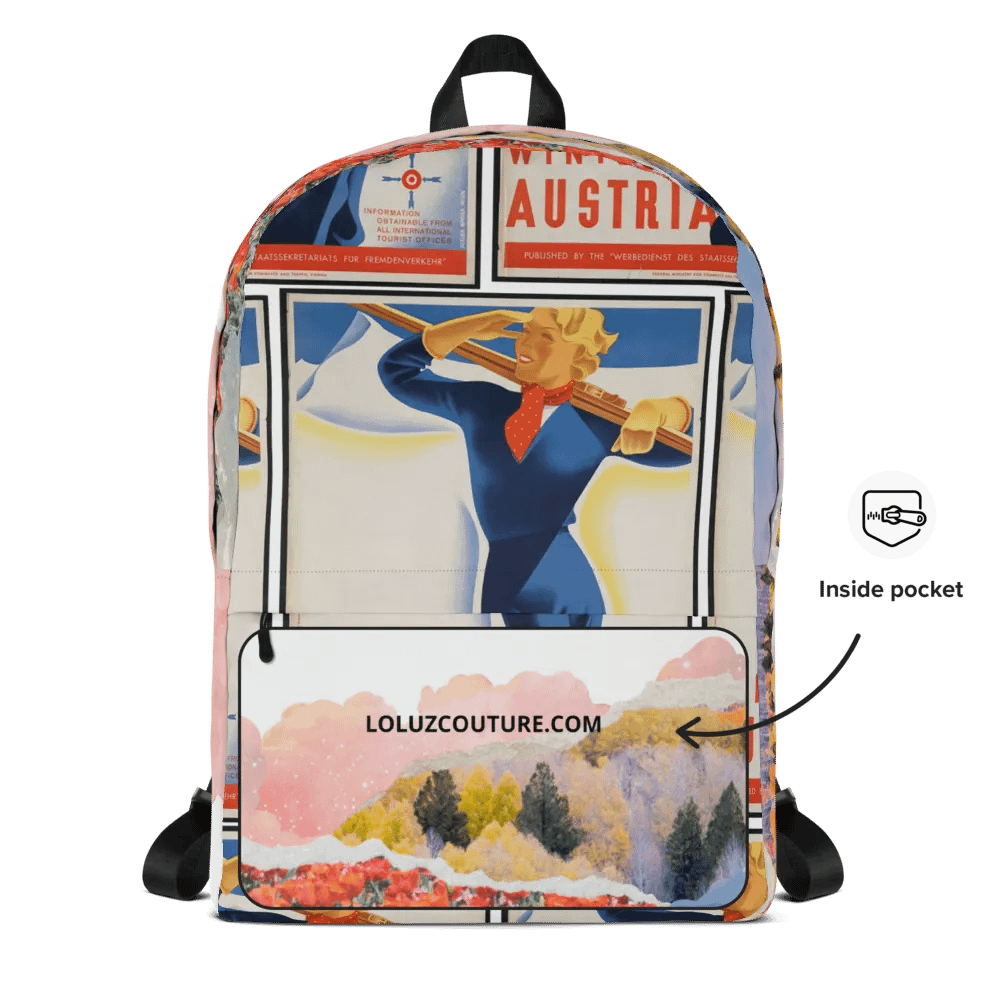 “Winter in Austria” All-Over Printed Landscape Backpack product image (12)