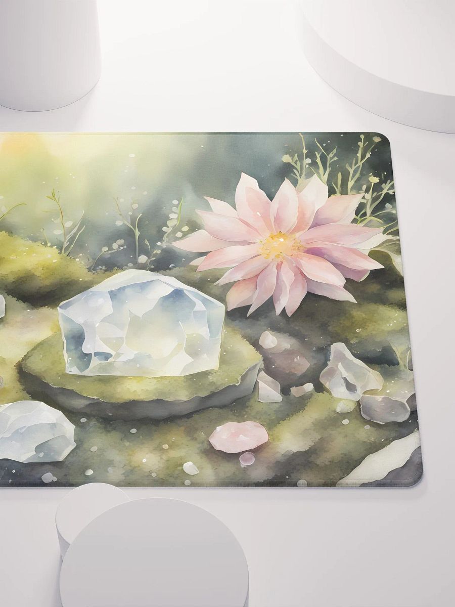 Crystals and Flowers on Moss, Gaming Mouse Pad, 2 Sizes product image (5)