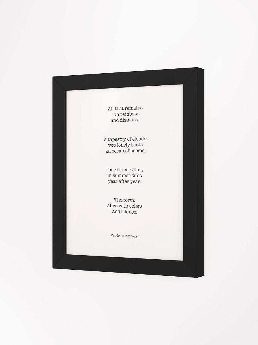 Four Haiku (Framed Poster) product image (47)