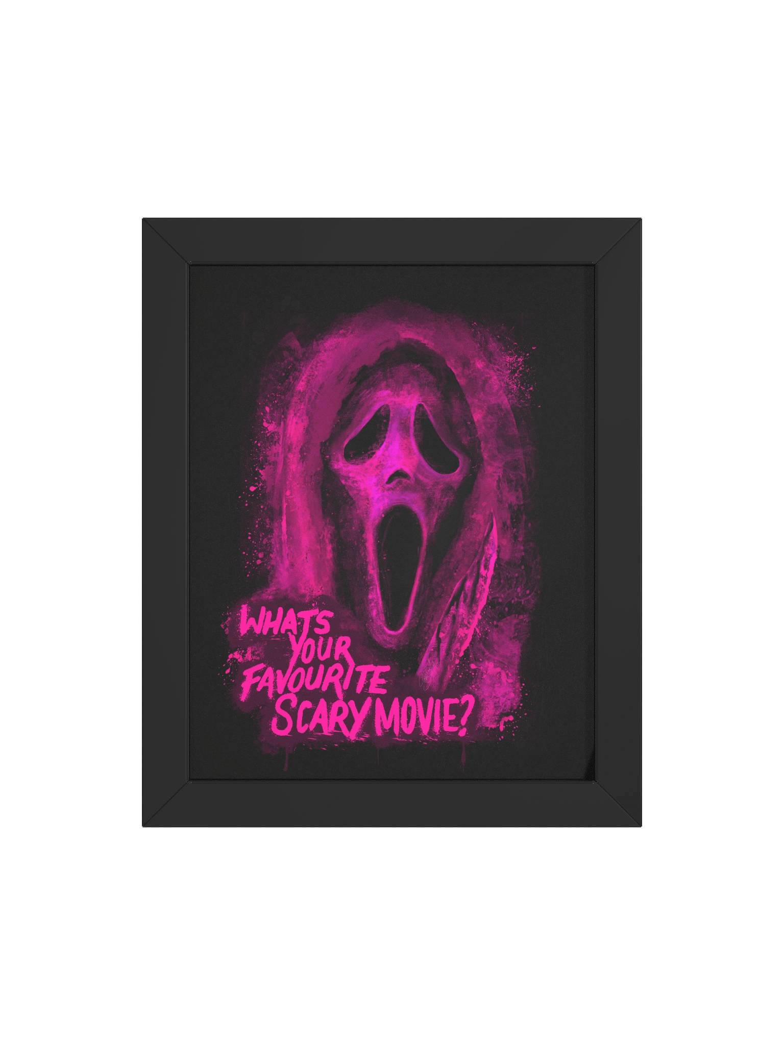 BLK Framed Ghost Face Print (Pink) product image (4)
