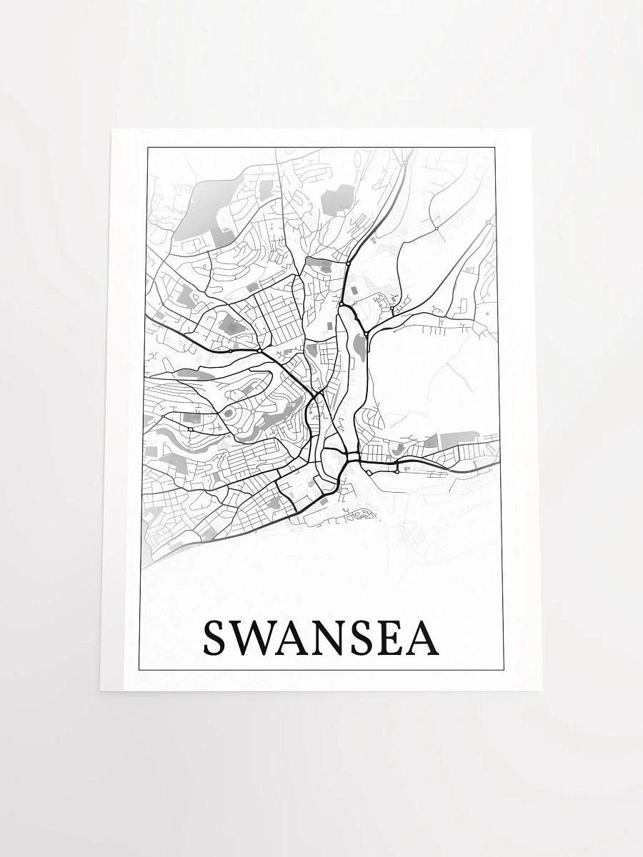 Swansea, Wales, city map print product image (16)
