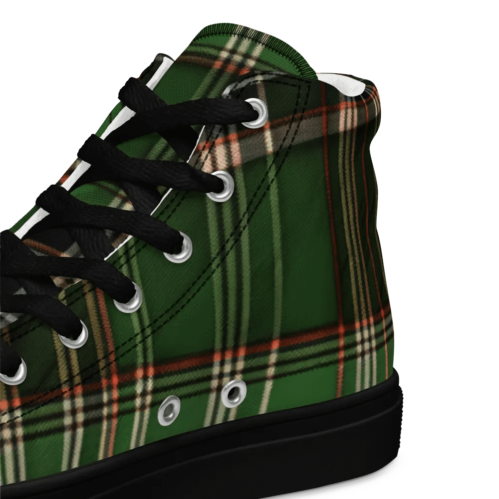 Green Tartan Shoes - Men's High Tops product image (10)