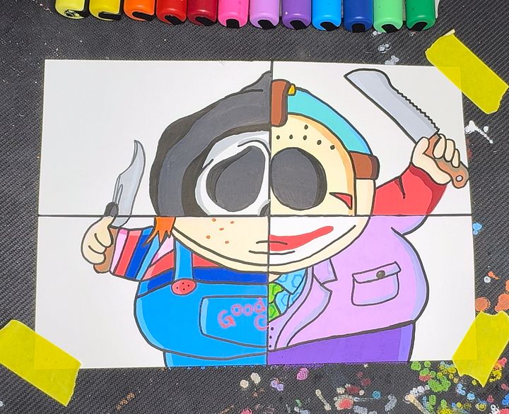 Eric Cartman in 4 horror styles product image (1)