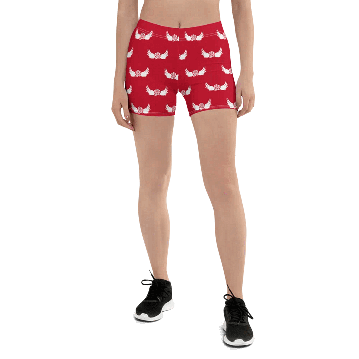 System Women Shorts Red & White product image (1)