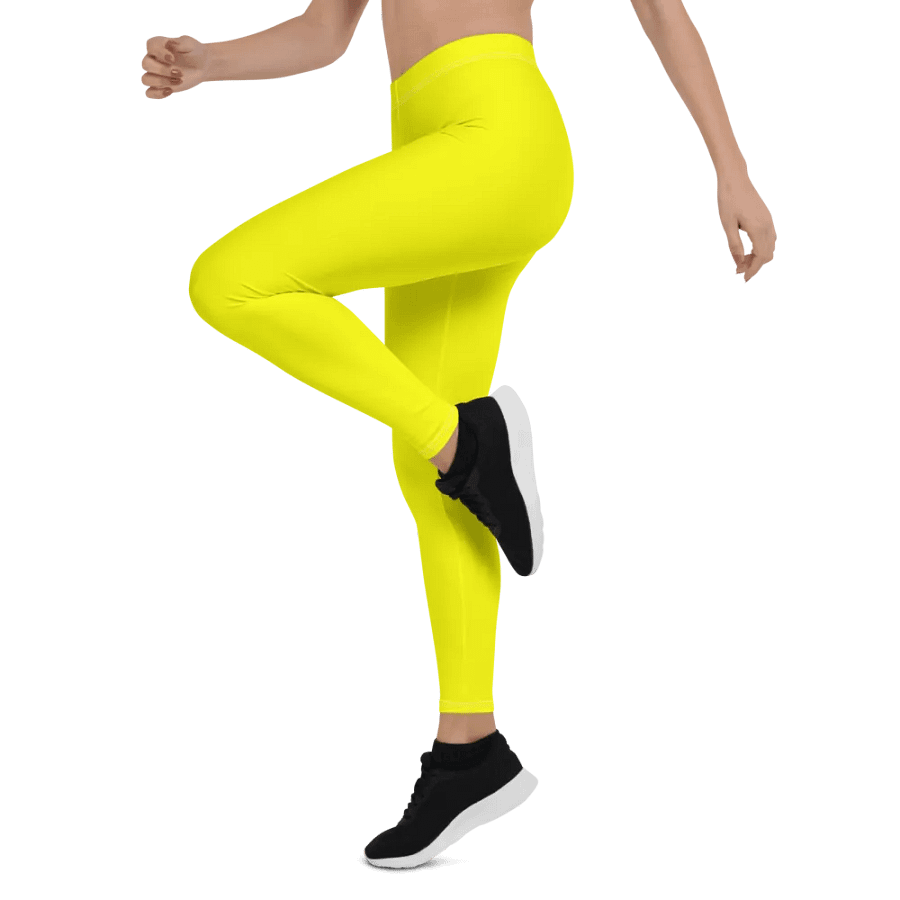 Bright Yellow Leggings Activewear Tights product image (4)