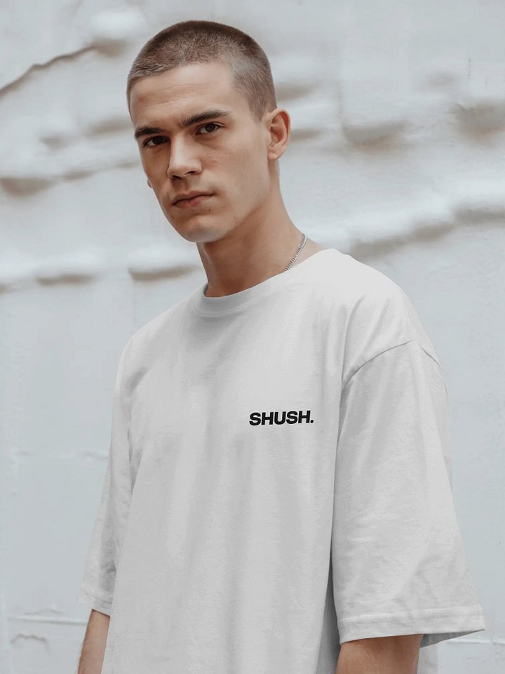 SHUSH. Classic Tee – White product image (1)