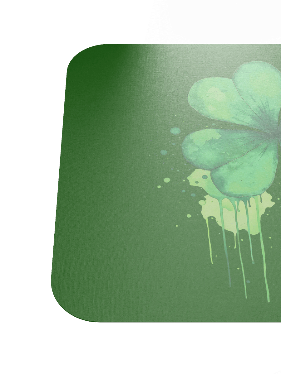 Shamrock Splash Watercolor Mousepad product image (6)