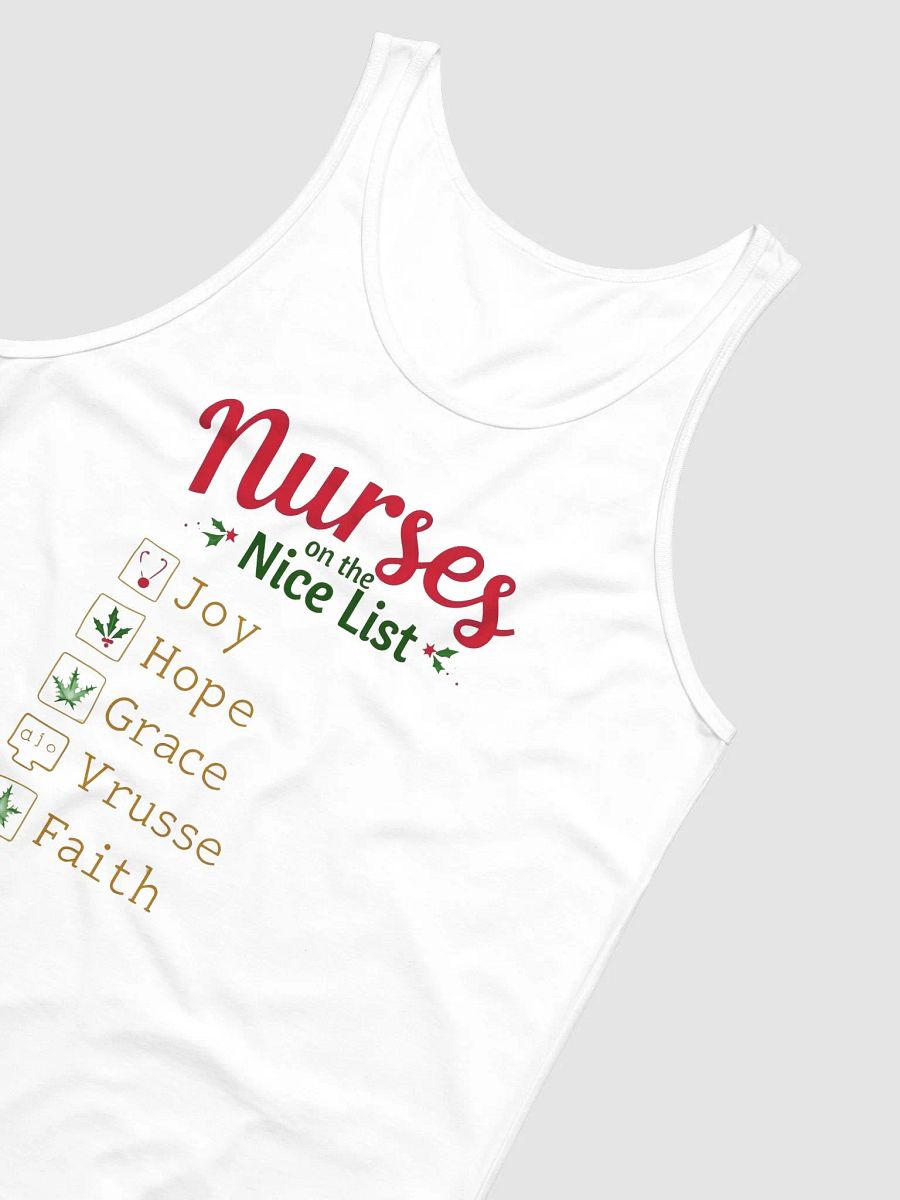 Festive Nurses on the Nice List Jersey Tank product image (11)