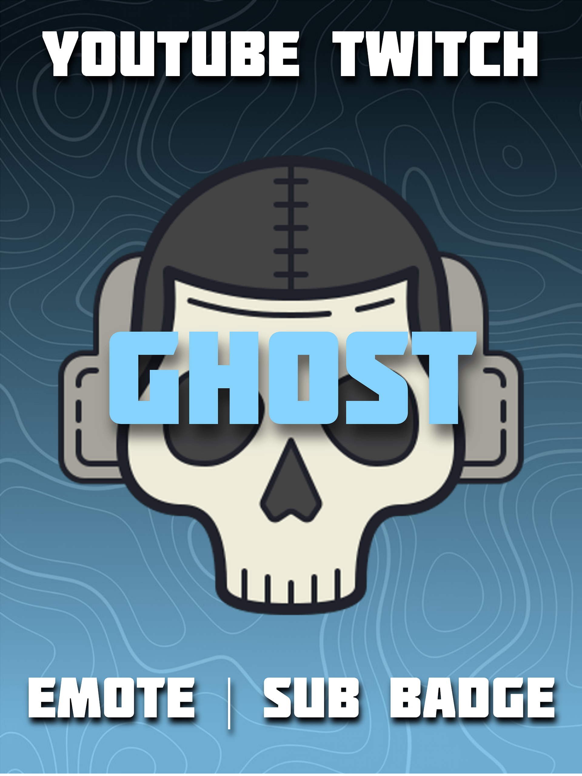 Ghost Head Youtube Twitch Emote / Badge product image (1)