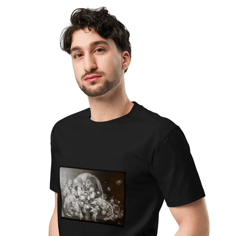 Nashīnasu - Knuckles The Echidna Drawing T-Shirt product image (4)
