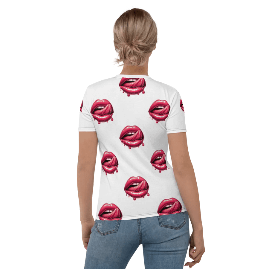 Lollipop Print Women's Crew Neck T-Shirt – Sweet, Fun & Stylish! 🍭 product image (1)