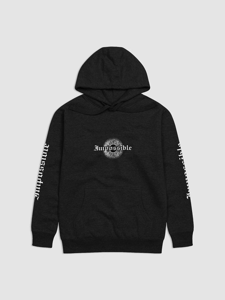 "Impossible" DARK Premium Unisex Hoodie - Front, Back, and Sleeve Prints product image (2)