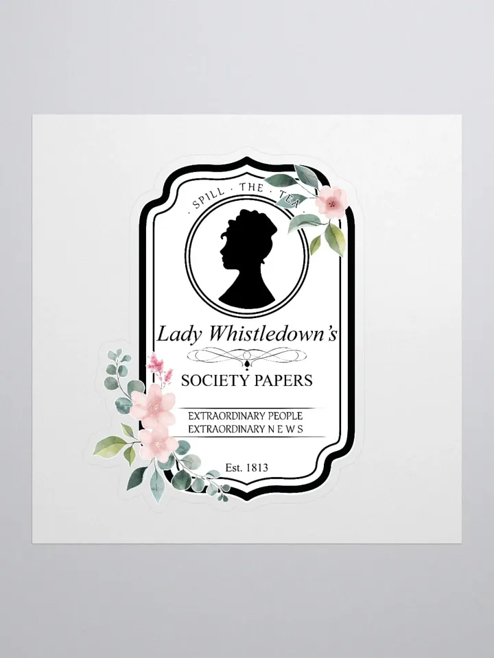 Lady Whistledown Vintage Crest Sticker | The Bridgerton product image (1)