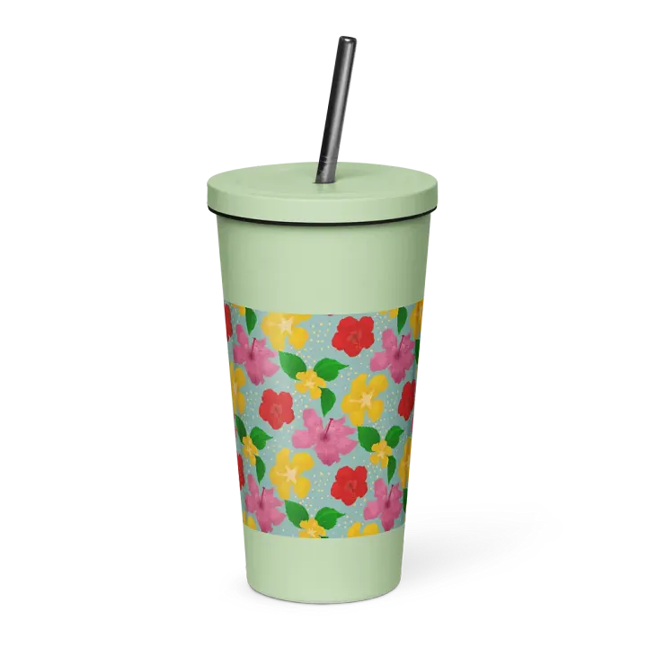 Hibiscus Flower Pattern Tumbler product image (1)