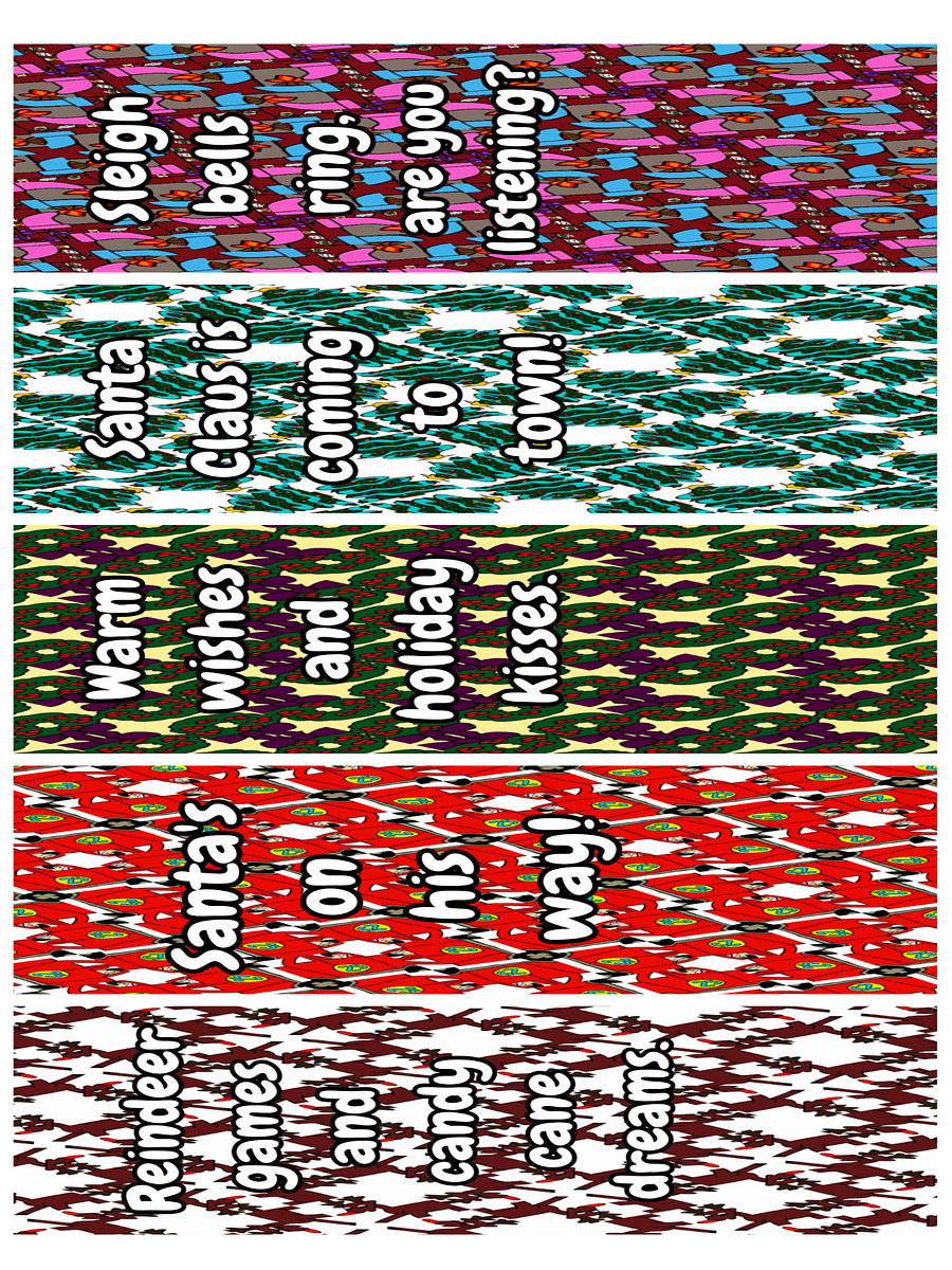 Christmas Colored Bookmark Sheets-2x6 and 2x8 product image (4)