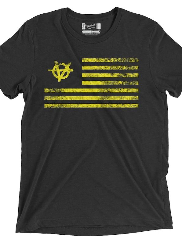 Voluntaryism Distressed Flag Tri-Blend Shirt or Hoodie product image (1)