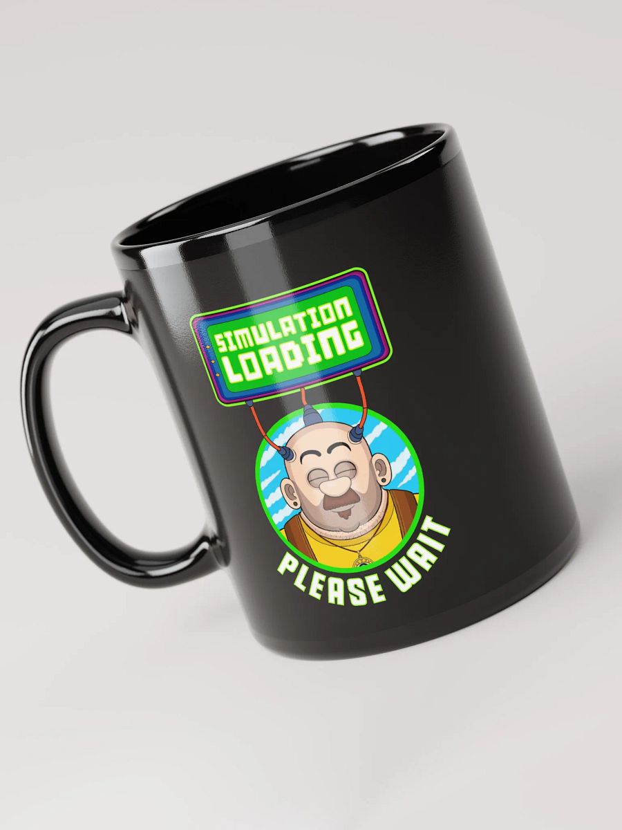 Simulation Loading - Black Glossy Mug product image (6)