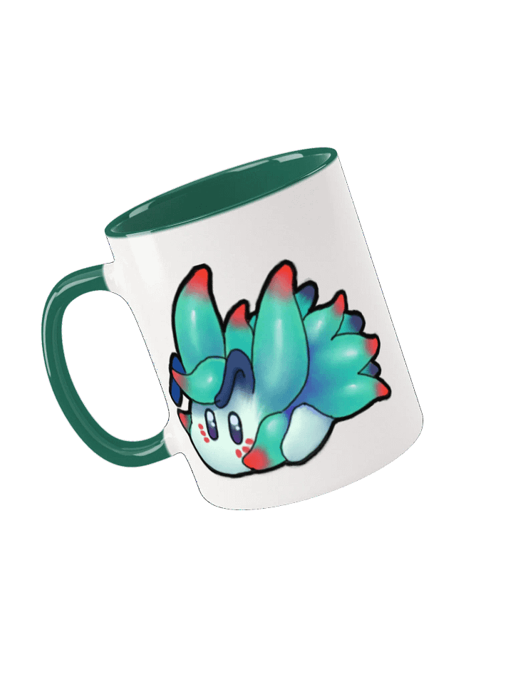 "Cutie Keys" Color Pop Ceramic Mug - Nudibranch Leaf Sheep Sea Slug product image (2)