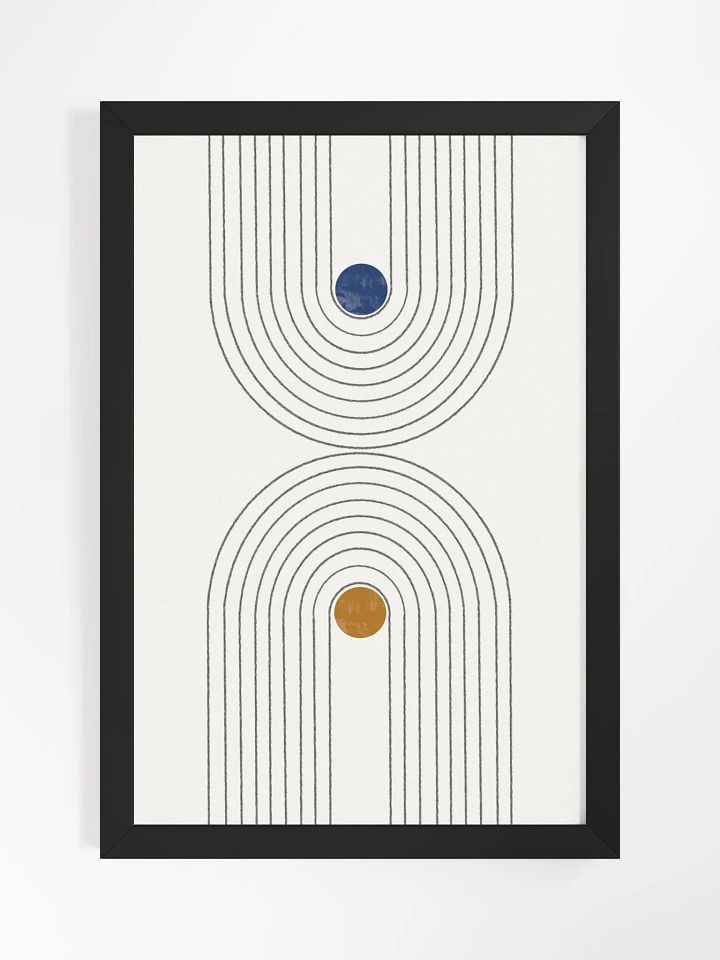 Concentric Circles Minimalist Poster | Modern Abstract Wall Art product image (2)