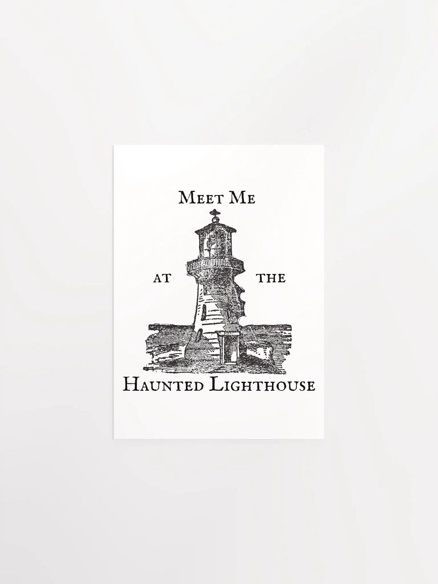 Haunted Lighthouse Vibrant Matte Paper Poster product image (8)