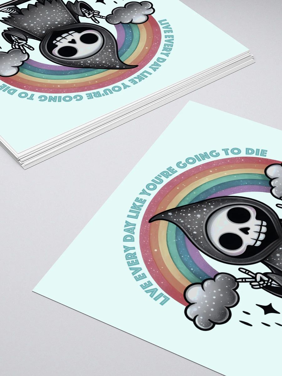 Live Every Day Sticker (Teal) product image (4)