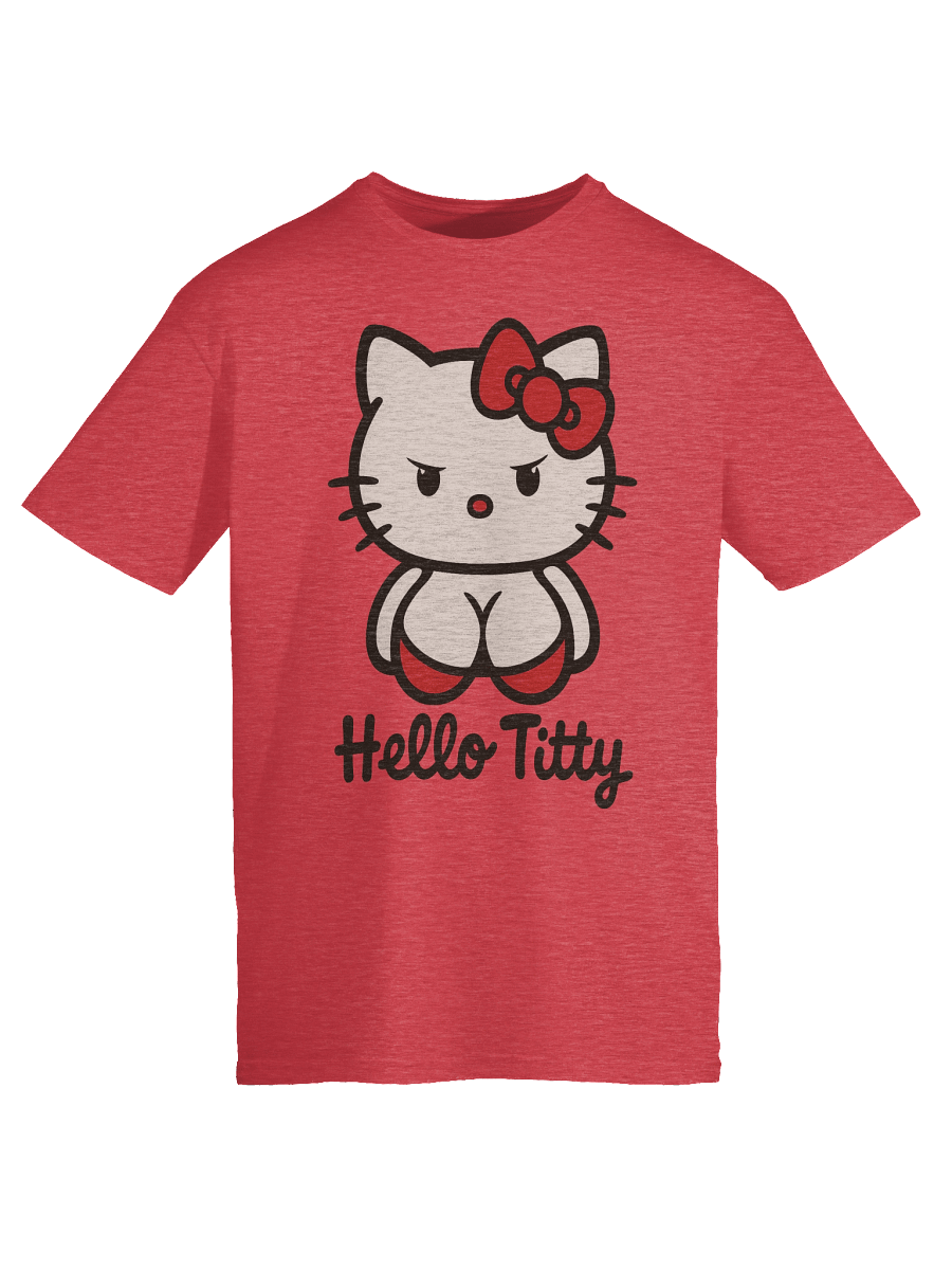Hello Kitty Parody T-Shirt | Funny Adult Meme Tee for Gamers & Collectors product image (80)