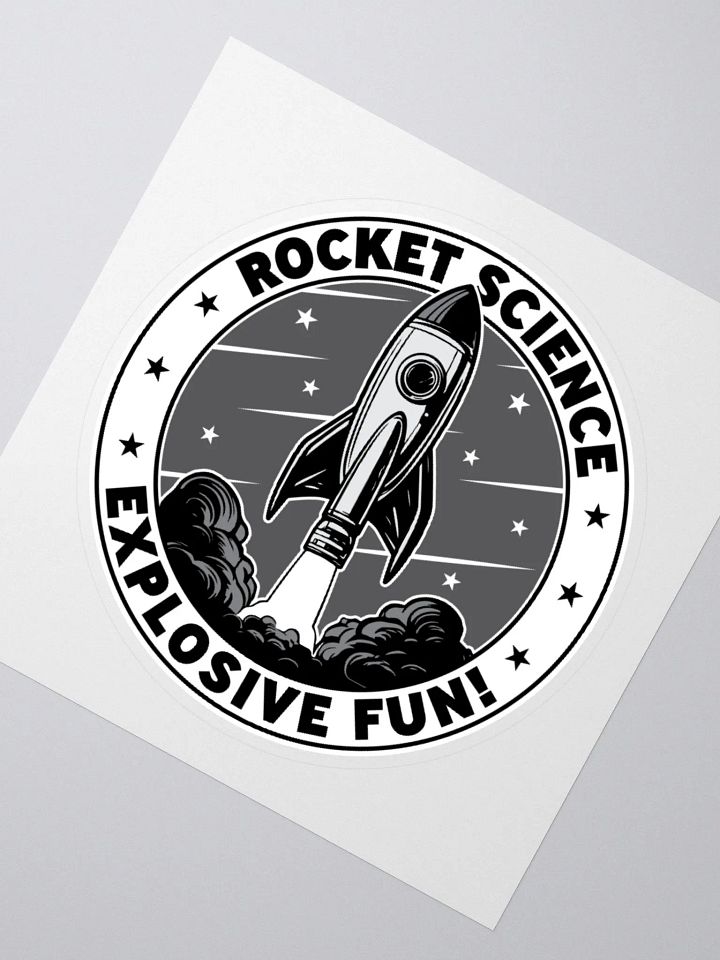 Rocket Science: Explosive Fun Sticker for Science Lovers product image (4)
