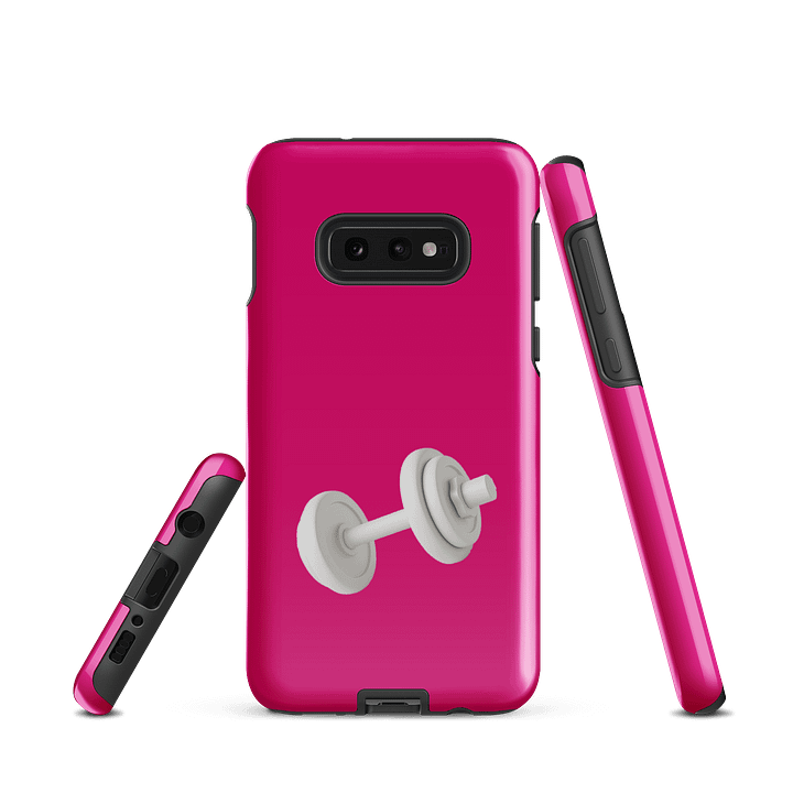Magenta White Dumbbell Samsung Phone Case product image (3)