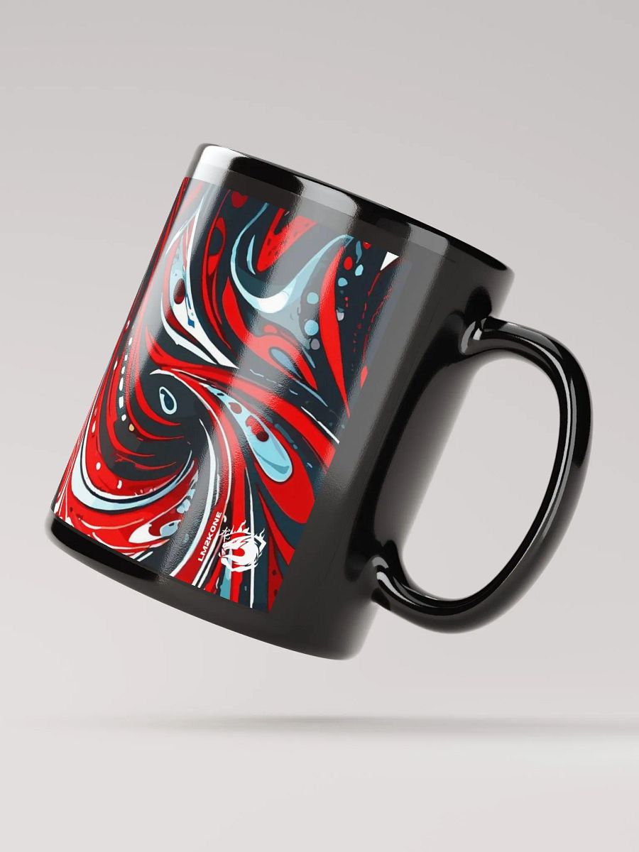 Dynamic Swirls Black Glossy Mug product image (4)