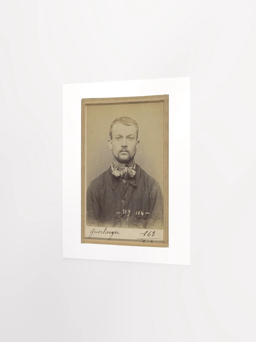 Pierre Guerlinger Mugshot By Alphonse Bertillon (1894) - Print product image (2)