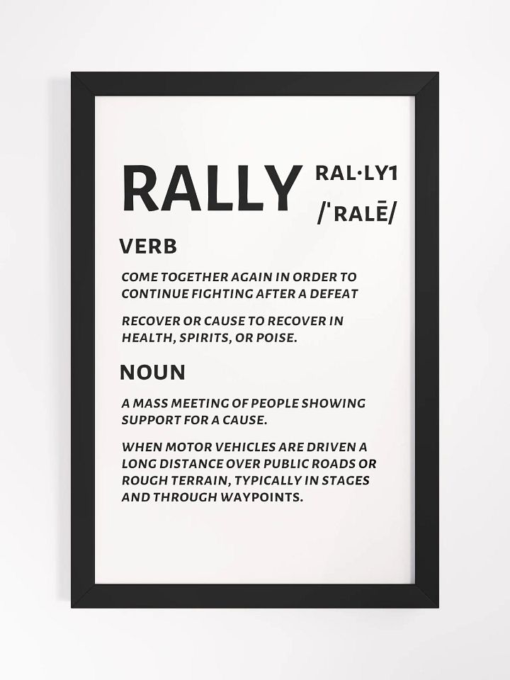 Rally Defined Print product image (1)