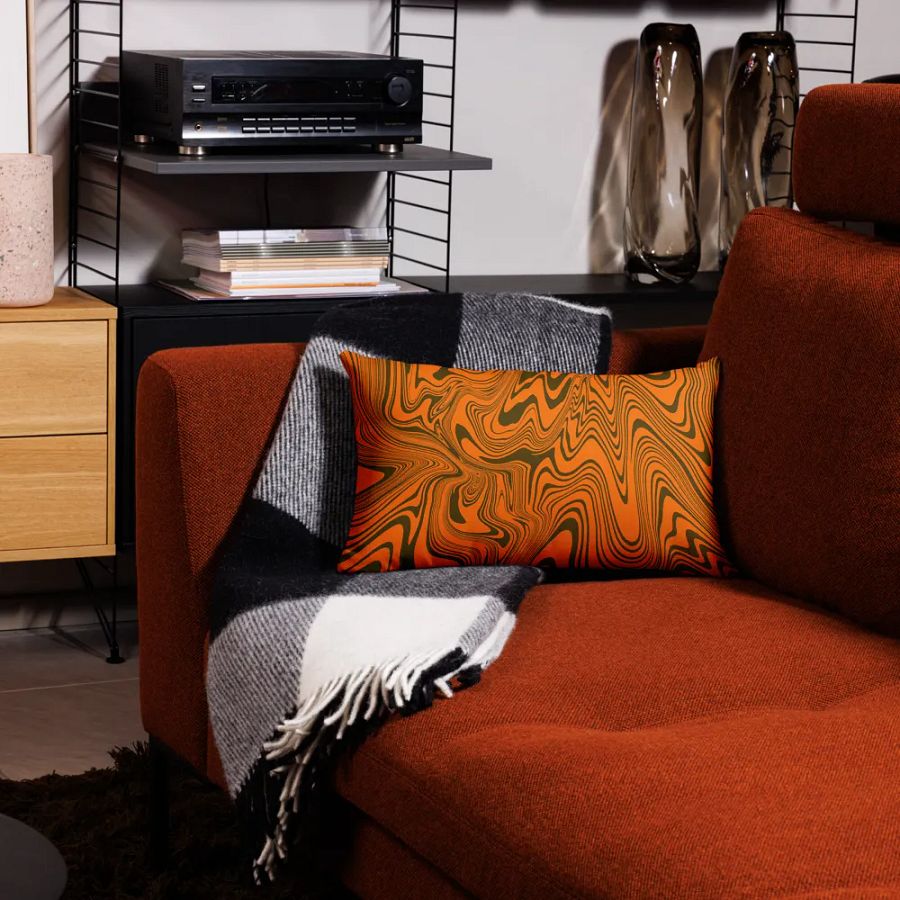 Premium Pillow Case - Abstract Orange Swirls product image (3)