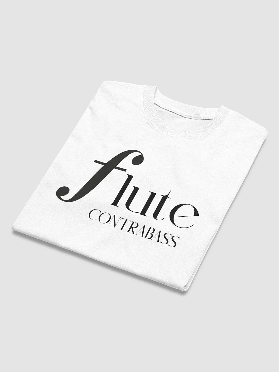 Forte Flute Tee - Black Letters - Contrabass - Unisex product image (4)