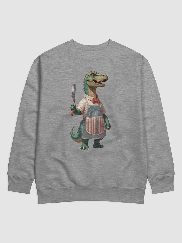 T-Rex Barber Shop Worker Sweatshirt product image (1)