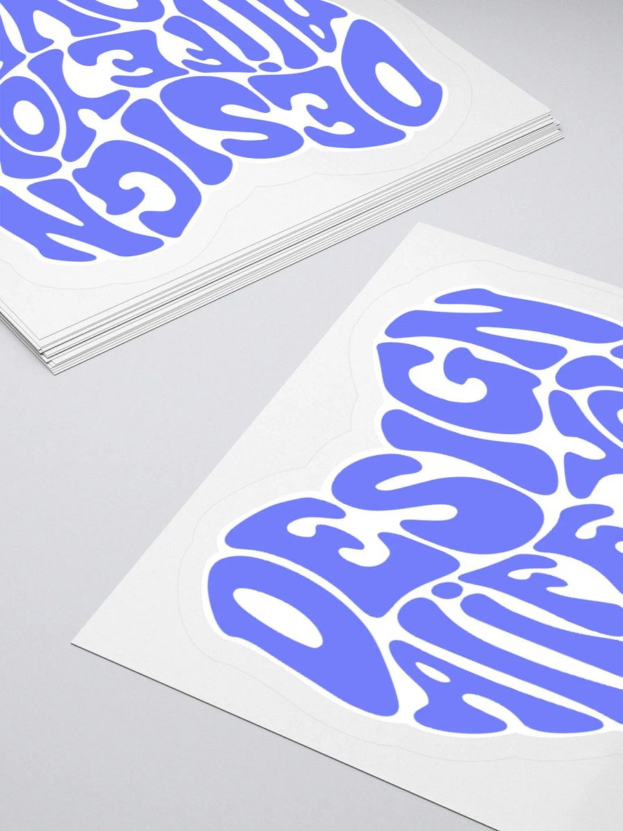 "Design a Life You Love" Blue Kiss-Cut Sticker product image (4)