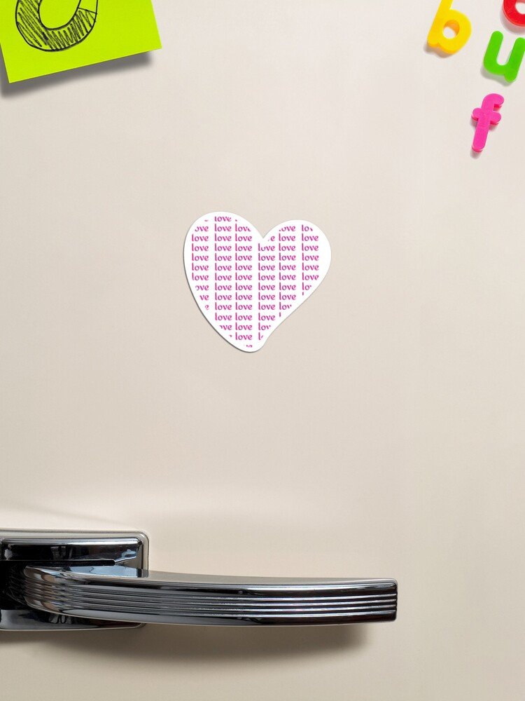 Love Text Pink On White product image (2)