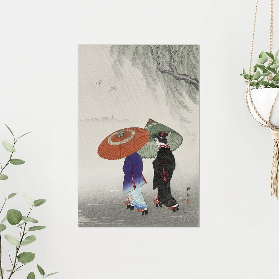 Two Women In The Rain - Ohara Koson product image (3)