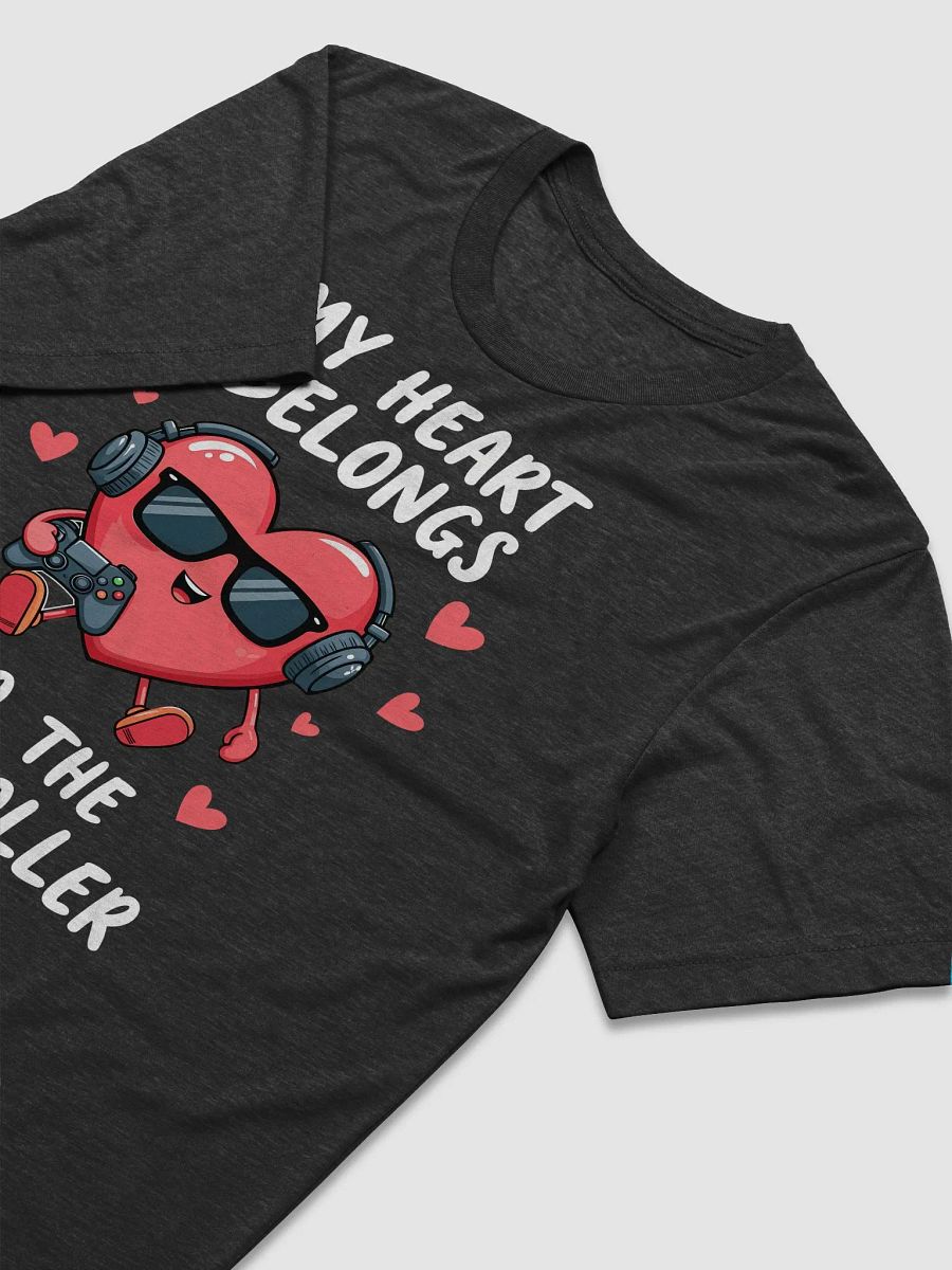 My Heart Belongs to the Controller - Funny Valentine's Gamer T-Shirt product image (25)