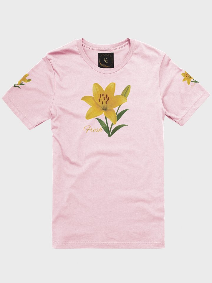 Fresh Yellow Lily Flower – Botanical Floral Graphic Tee product image (4)