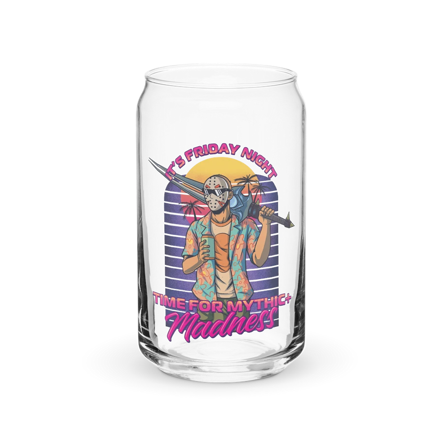 Synthwave Mythic+ Madness Can-Shaped Glass product image (1)